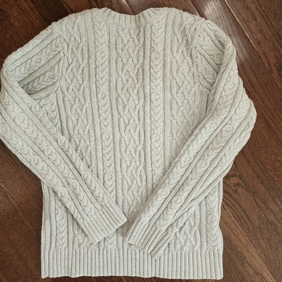 PRIA ladies gray cable knit sweater size M - Picture 8 of 8